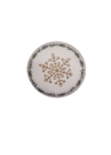 Kép 4/6 - Edessa kerámia desszertes tányér Ø20cm karácsonyi hópihe SR138-823 ÚJ