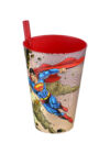 Kép 2/3 - Tuffex Superman pohár szívószállal TP512-51 ÚJ barna