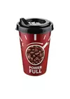 Kép 2/2 - Tuffex pohár kávé mintás tetővel 0,25l TP514 piros