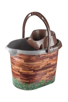 Tuffex eco felmosó vödör csavaróval mintás 13l TP1417 Feketemárvány