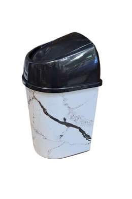 Tuffex click billenős szemetes 15l TP2229 Fehér márvány