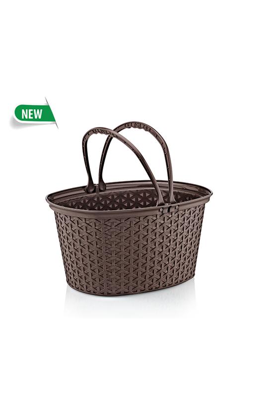 Hobby kosár füllel rattan 12l 071300